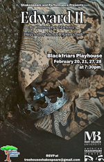 Edward II at the ASC Blackfriars Playhouse, Staunton VA - 2023