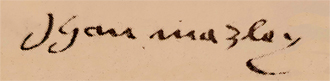 John Marlowe's signature