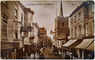 The view westwards along St George's Street c.1900-10.