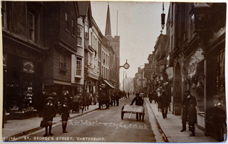 The view eastwards along St George's Street c.1910.