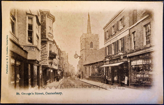 The view westwards along St George's Street c.1890s.