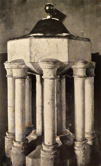 The font in St George's Church