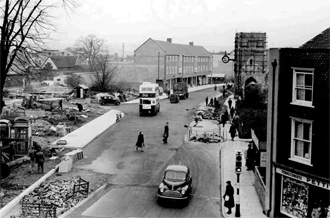 Bomb damaged St George's in 1952