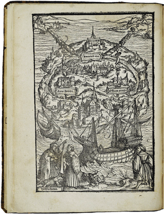 A woodcut from Utopia by Thomas More (Basel, 1518)