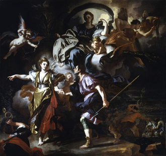 The Royal Hunt of Dido and Aenea by Francesco Solimena (c.1712)